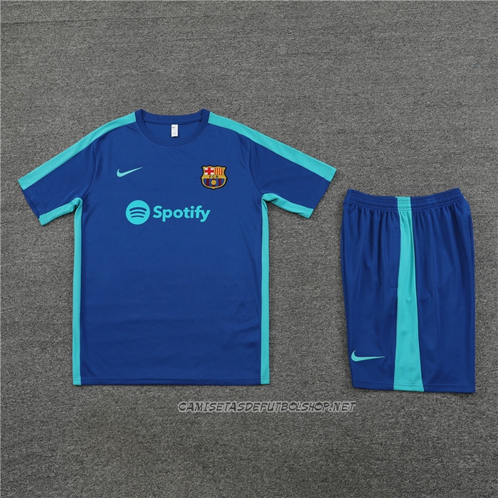 Chandal del Barcelona 23-24 Manga Corta Azul - Pantalon Corto